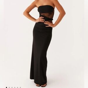 Karma Strapless Maxi Dress - Black